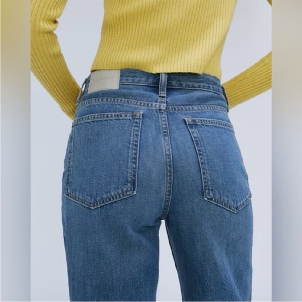 Everlane high rise wide leg baggy blue jeans size 32 - Picture 3 of 9